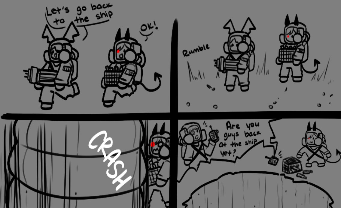 ominouslynic's tweet photo. [Lethal Company]
That time @FadingPhantoms got obliterated by the Earth Leviathan in front of me :( https://t.co/h3zomFxEBX