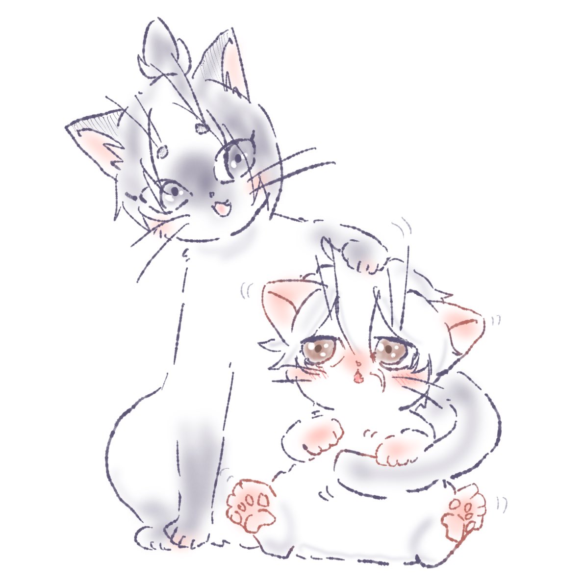 MoMoChiWa_chan's tweet photo. 今日のngro猫🐈

仔にゃぎとroにゃん https://t.co/tRFlBGuPRb