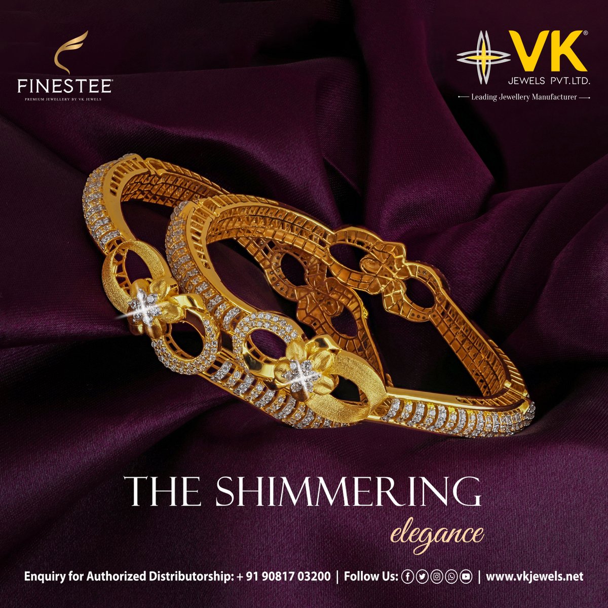 VKJewelsPvtLtd's tweet photo. Dive into a realm of radiant allure with our exquisite jewellery. Let your style ignite and embrace the extraordinary beauty that whispers tales of elegance.
#finestee #bangles #jewellery #jewelry #fashion #necklace #gold #accessories #vkjewelsfashion #vkjewels https://t.co/kfYMznASlV