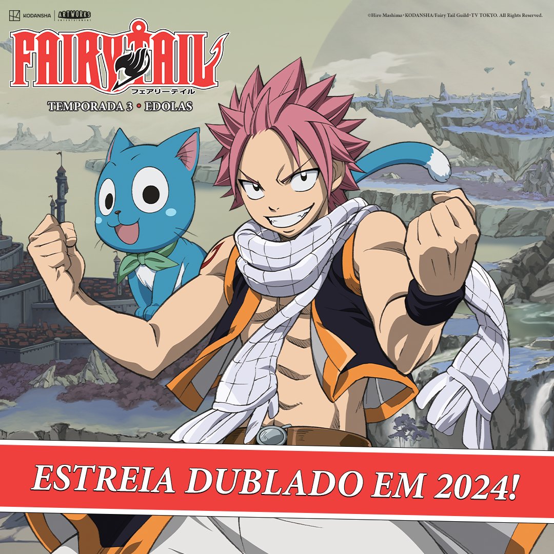Fairy Tail' ganha dublagem brasileira e já tem data de estreia no