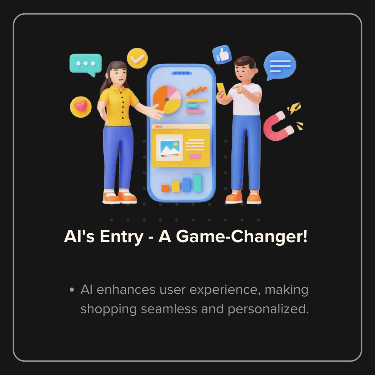 cybtekk_'s tweet photo. ✨ Explore ways AI is transforming online stores. 🛍️✨ 

🧵1/3

#aiincommerce #TechRevolution  #futureofshopping #ai #artificialintelligenceart  #aitechnology  #technology #onlinestores #aiforonlinesuccess  #entrepreneurlife  #development https://t.co/wvl8CGBgTz
