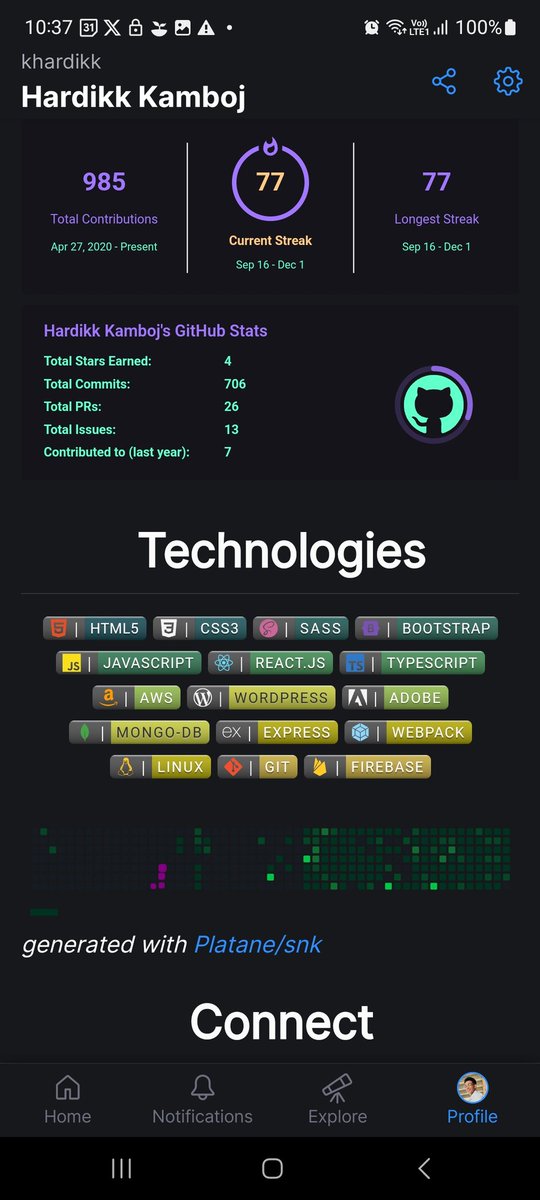 HdKamboj's tweet image. Here we go!
75 / 75 HARD challenge completed ✅🔥
- Learned and Improved a whole lot!
- Made projects, did DSA, consistently pushed code on GitHub.
- Worked out
Most proud : I did what I said I'll do.
This built a lot of confidence in myself.
#75hard #75hardchallenge