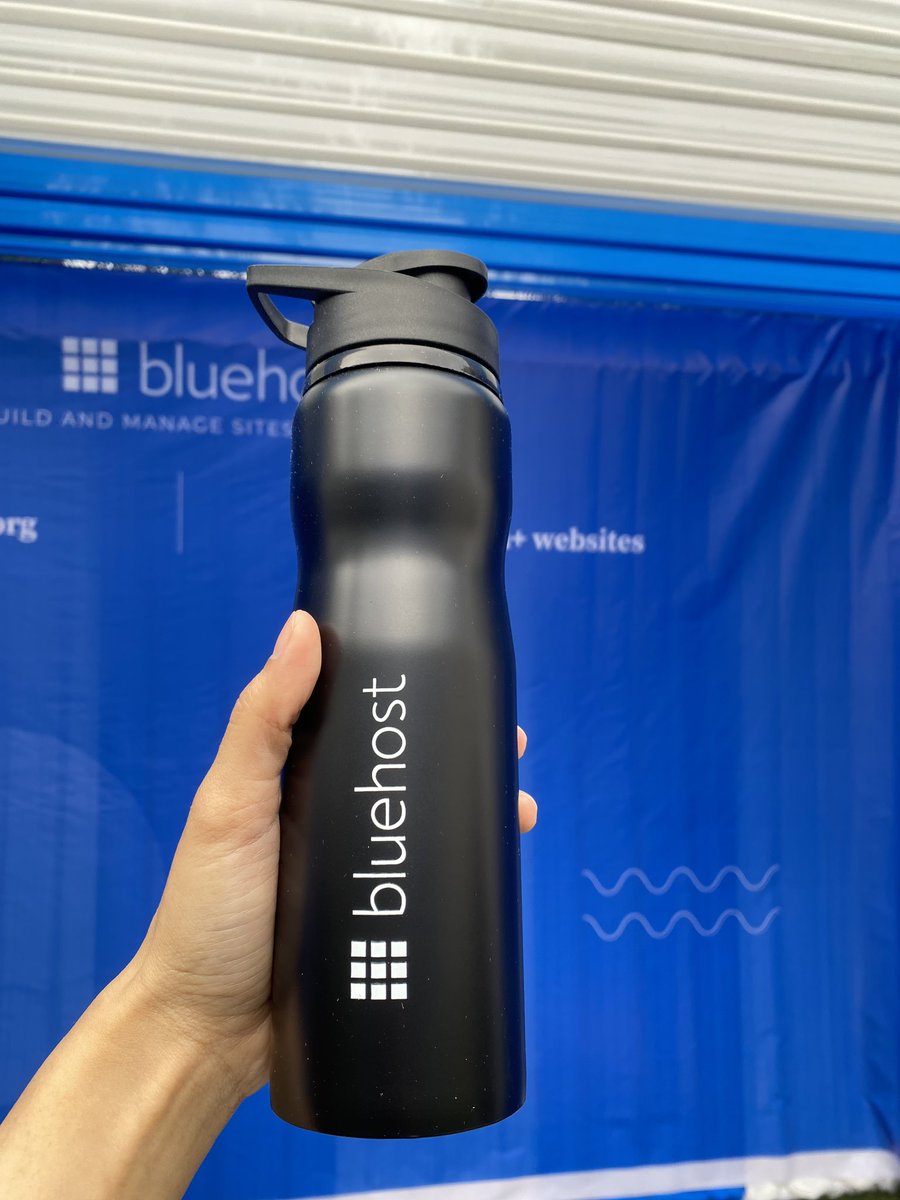 BluehostIndia's tweet photo. Swag Alert! Have you snagged our exclusive #Bluehost sticker, along with a cool bottle from our booth at @wcudaipur?
Simply take a quick survey and get your awesome swag! Don't miss out! βοΈ
#SwagSaturday #WCUdaipur https://t.co/gl1x8dPVid