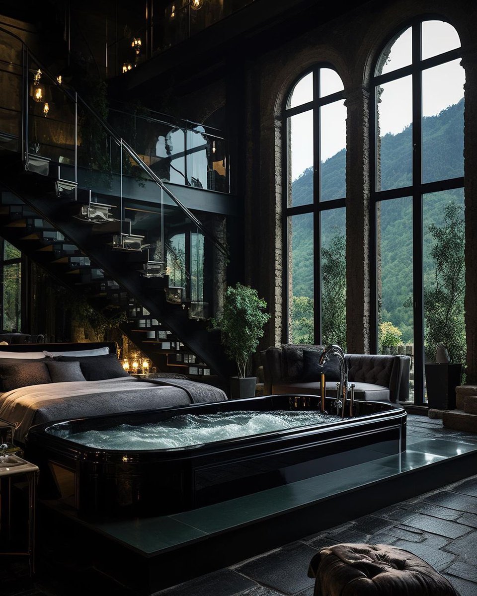 AIforArchitects's tweet photo. Loft bedroom with SPA tub 🤍

Designed by @AIforArchitects https://t.co/c4CH6oWUhI