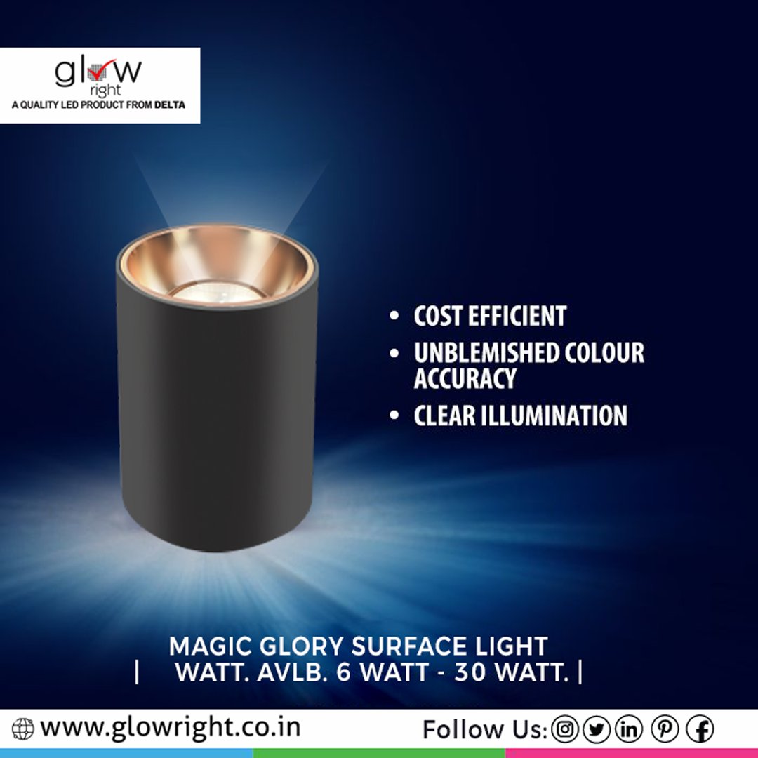 GlowrightIndia's tweet image. Glow Right Surface Mount COB LED Lights are elegant in design and integrate seamlessly with your ceilings.

.
These Surface Mount LED Ceiling Lights do not need any hole in the ceiling and are easily fixed on top of the ceiling.

 #glowrightgroup #coblight #surfacecoblight