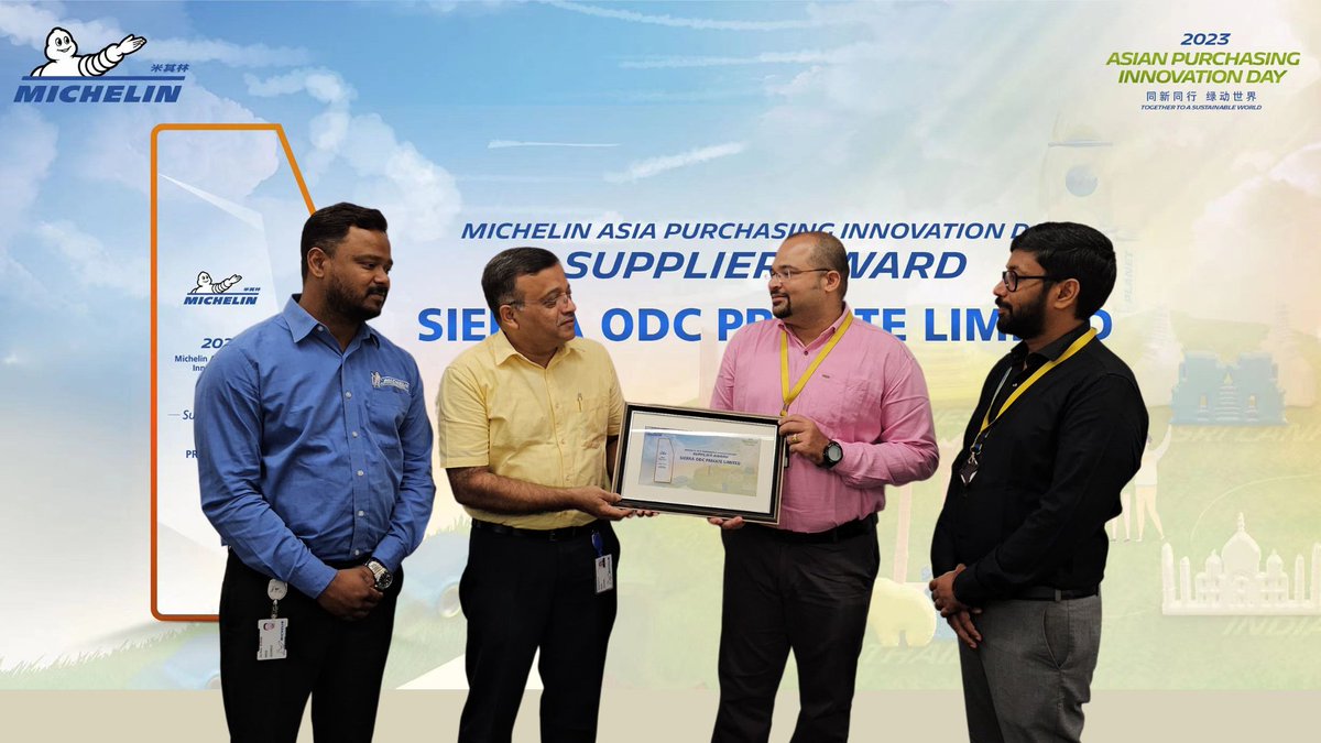 efacilityin's tweet photo. We were bestowed with Michelin Asia Purchasing Innovation Day Supplier Award for our innovative eFACiLiTY® hot desking solution!

Special thanks to Mr. Jay and Mr. Hemaraj and our appreciation to our client Michelin for the recognition.

#Michelin #SupplierAward #eFACiLiTY https://t.co/516bTNadGz