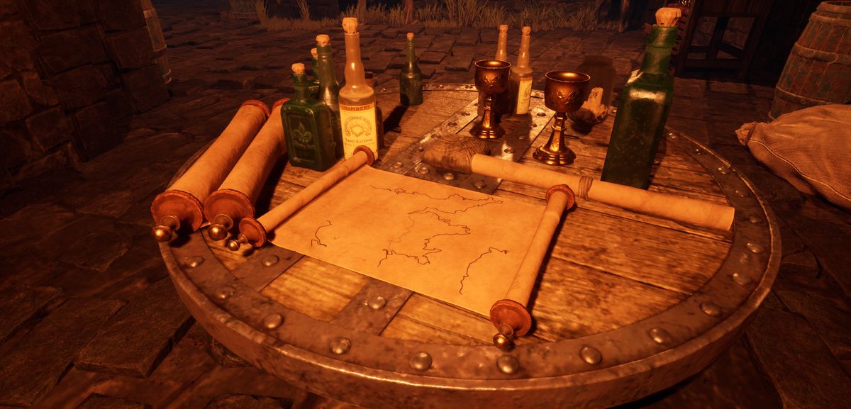On the alchemy table, potions gleam in jars, ethereal mists dance, and mysterious maps share space with magical instruments. Science and fantasy converge in this corner where the natural and supernatural intertwine. ✨🔮 

#IndieGameDev #indiedev #gamedev #gamedevelopment