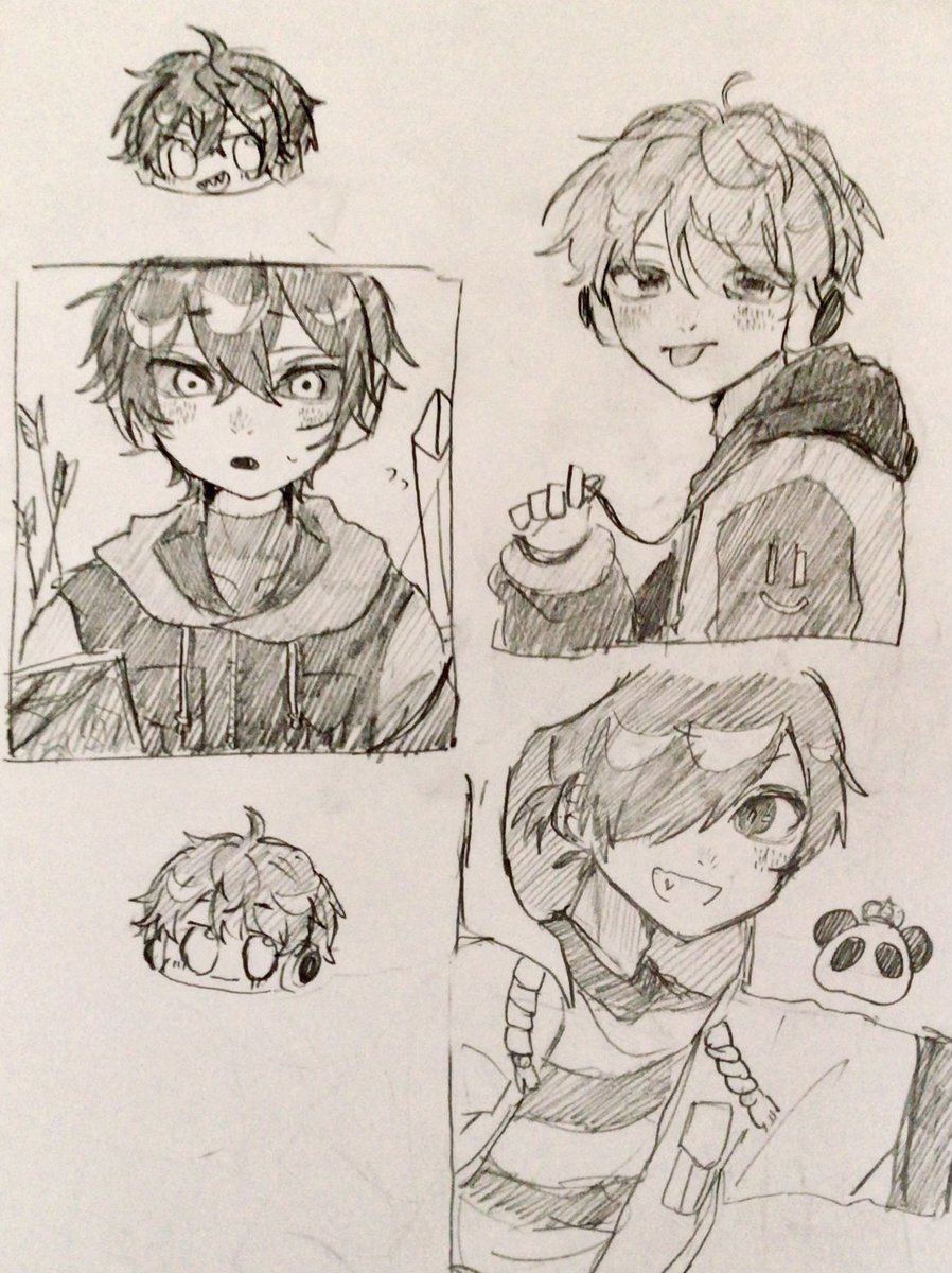 学校で描いてたやつ
絵柄を変えてみた