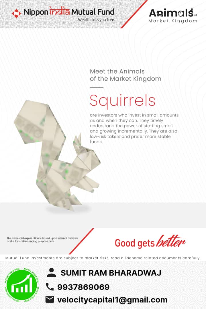 mutualfundsindi's tweet photo. Did you know that some animals are used to describe investors' behaviours in the stock market? Watch out for the Animals of the Market Kingdom.
To contact click -
https://t.co/R8BNtProqV
.
.
.
#NipponIndiaMutualFund #DecodingMutualFunds #WealthSetsYouFree #investments #savings https://t.co/zePWP5s9NV