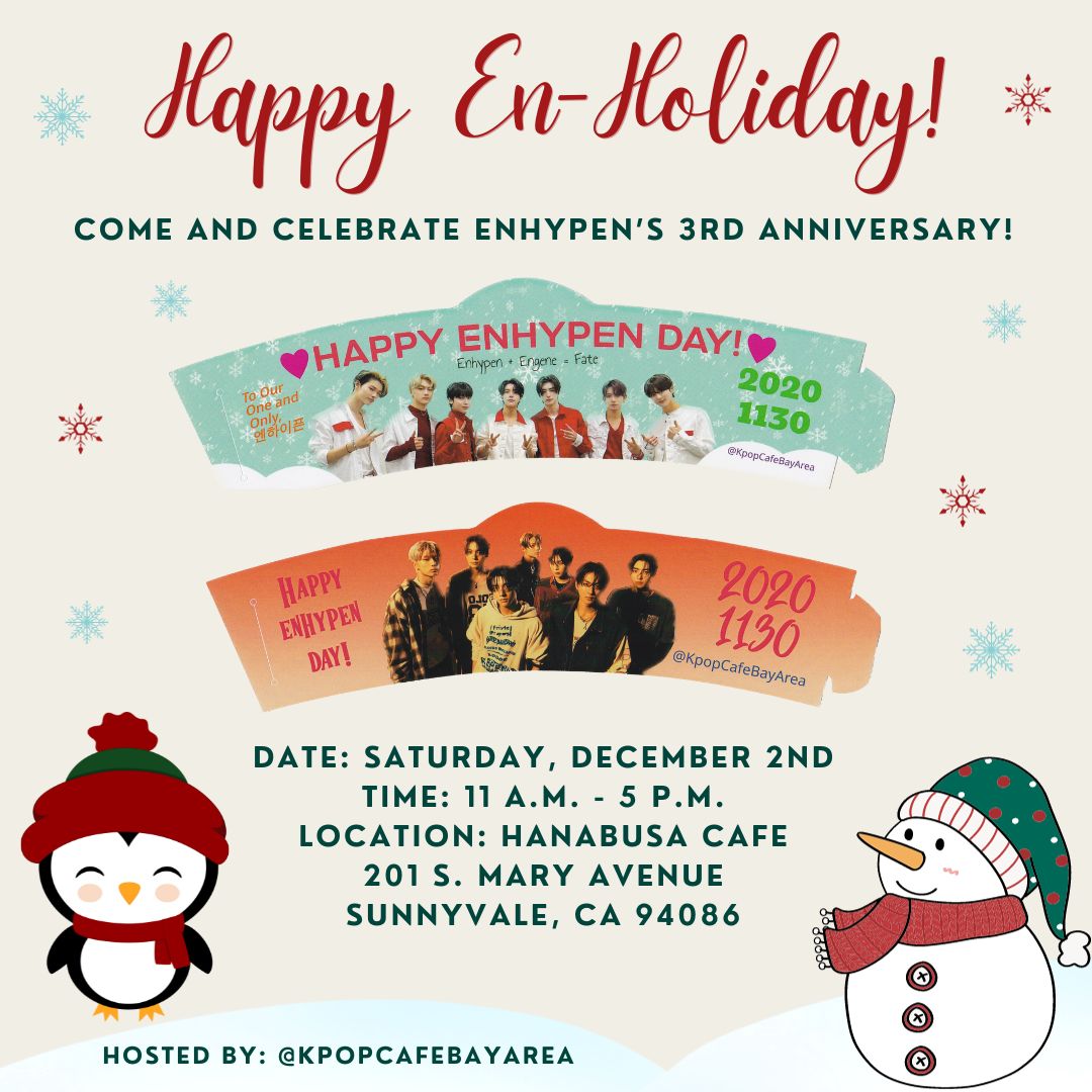 IdolDaysinCA's tweet photo. This weekend's events (NorCal, thread) 

@KpopCafeBayArea 
@/imochicrafts on IG https://t.co/GzgwwEXMnp
