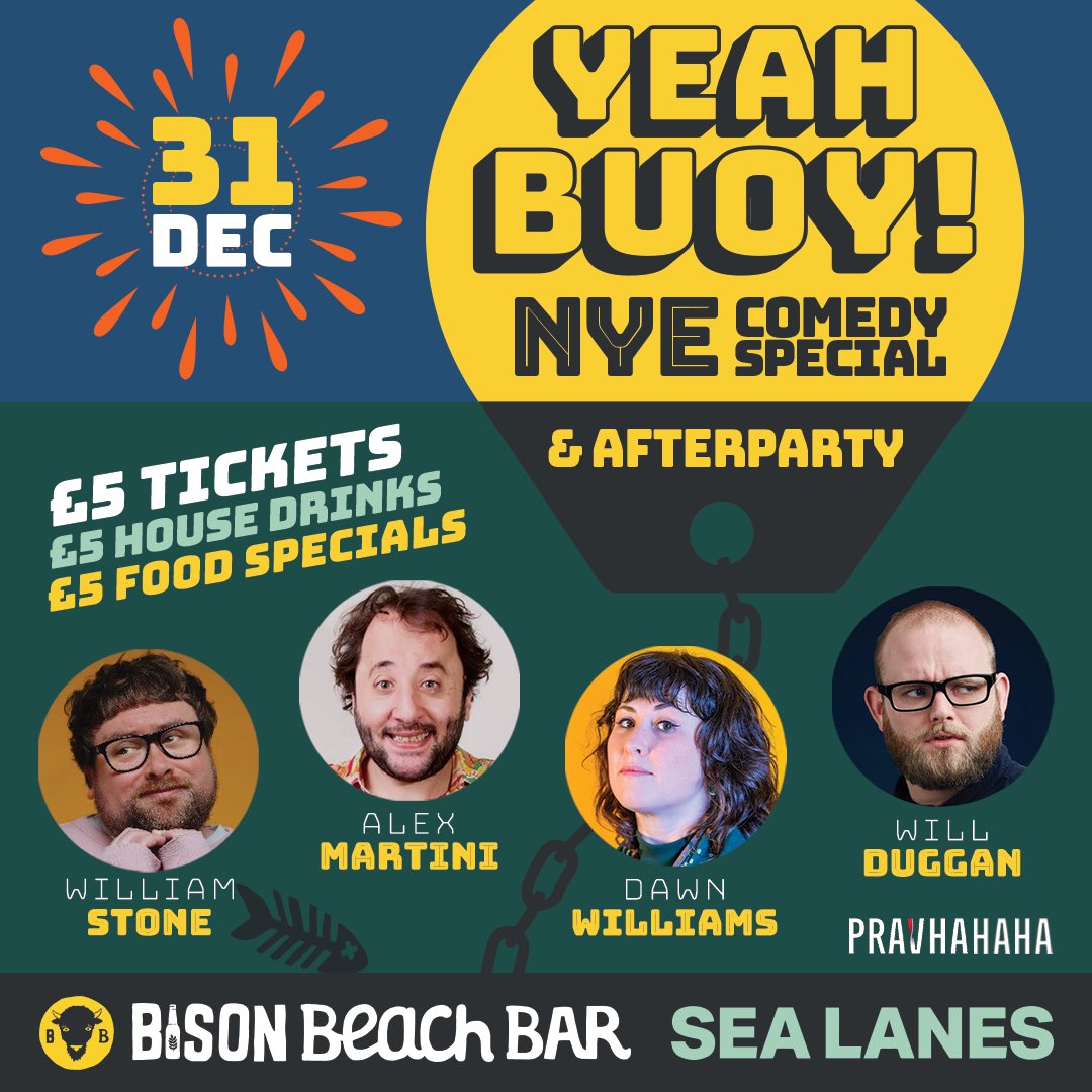 NYE £5 comedy - eventbrite.co.uk/e/yeah-buoy-co…