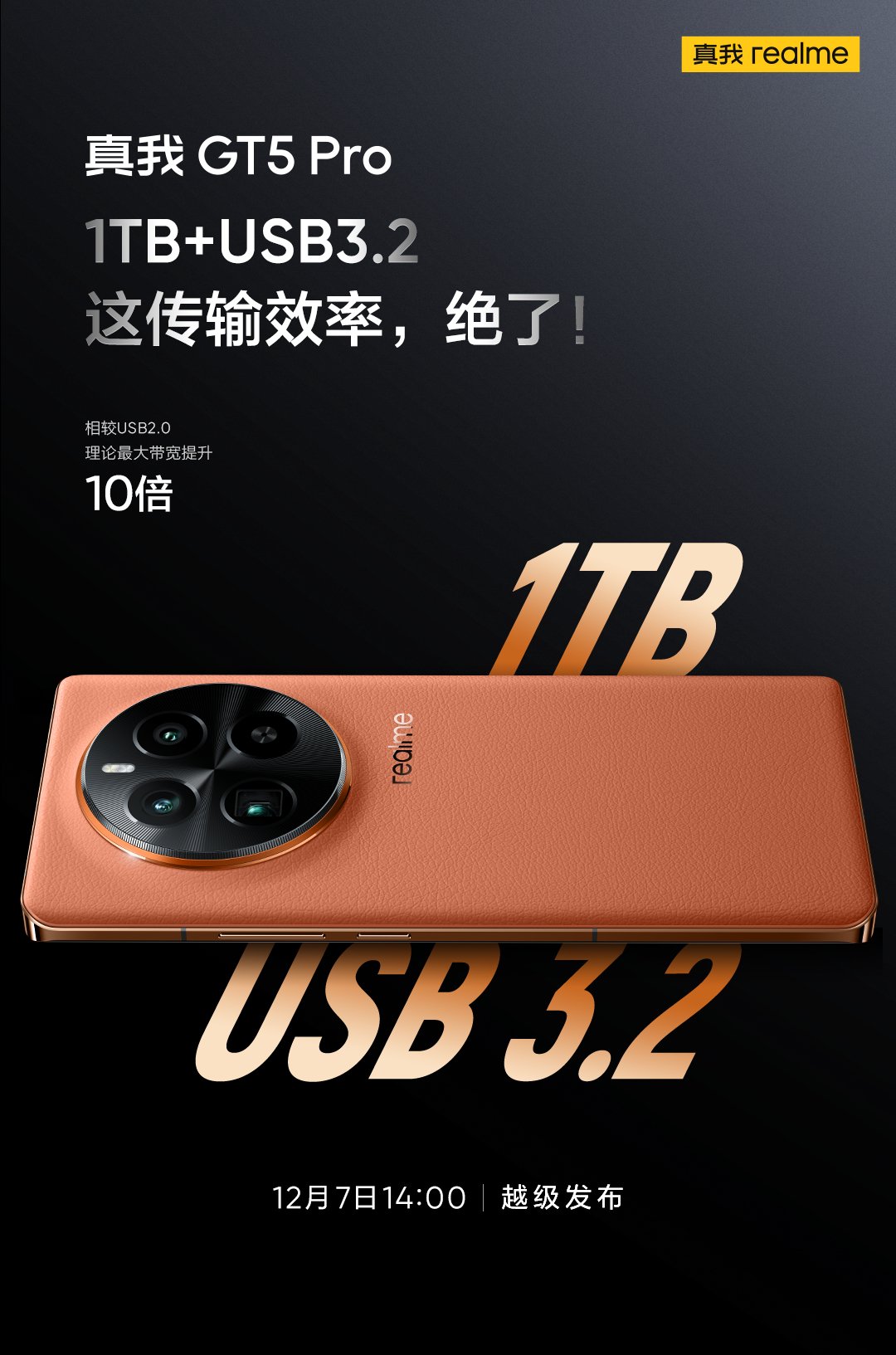 Ishan Wankhade 𝕏 on X: realme GT5 Pro to feature up to 1TB storage and  USB 3.2 #realme #realmeGT5Pro  / X