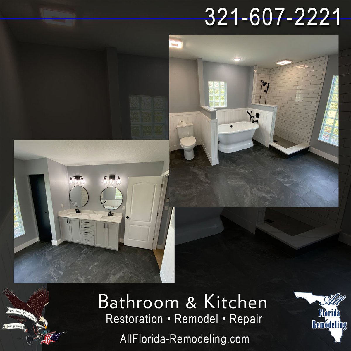 sieber_william's tweet image. Recently completed bathroom remodel
We are your complete turnkey solution.
321-607-2221 ~ allflorida-remodeling.com
#bathroomremodeling #kitchenremodeling #repipe #bathroomrenovations #kitchenrenovation #brevardcounty #leecountyflorida #volusiacounty
#CFC1423629 
#CBC1266256