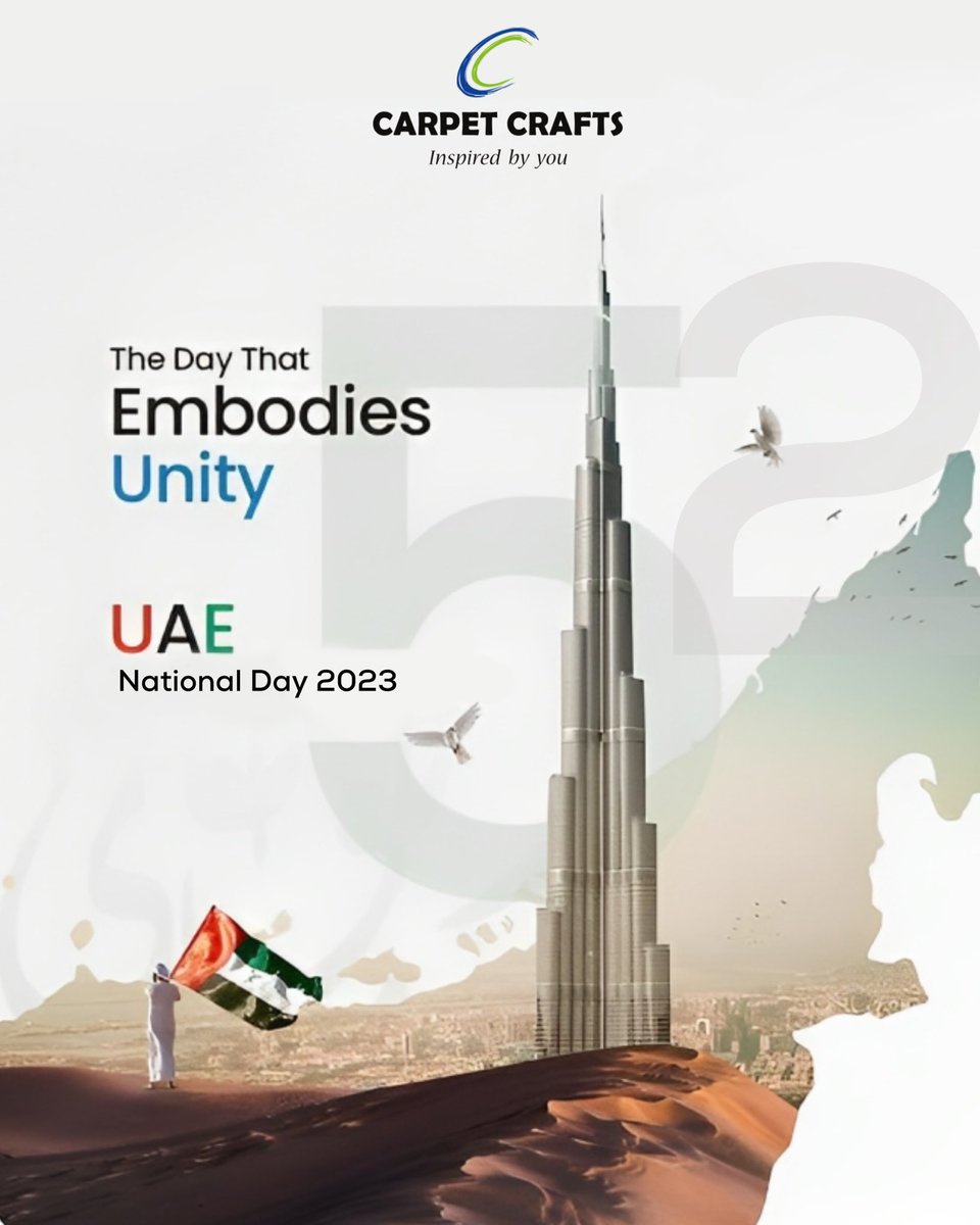 CarpetCraftsllc's tweet photo. Celebrating our shared history, united in our dreams. 
Happy United Arab Emirates National Day! 🇦🇪

.

#nationalday #nationalday #nationaldaysg2022 #dubainationalday🇦🇪 #dubainationaldaycelebration #carpetcrafts #carpetsofdubai #uae #dubailifestyle https://t.co/7Kx1hIcTPW