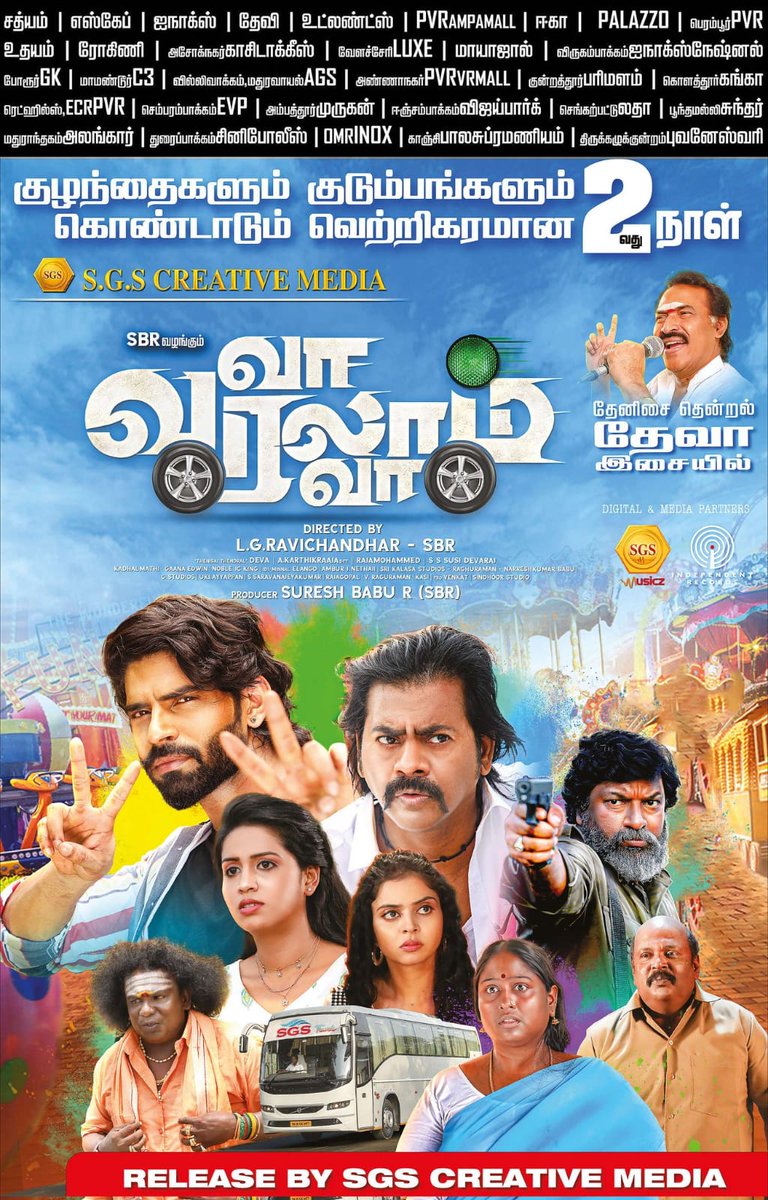 #VaVaralamVa: A commercial comedy action entertainer. 

Featuring #BiggBossTamil star #BalajiMurugadoss 

#Deva has returned to music after a long absence.

Comedy counters by #RedinKingsley are effective.

CWC #Deepa has done great.