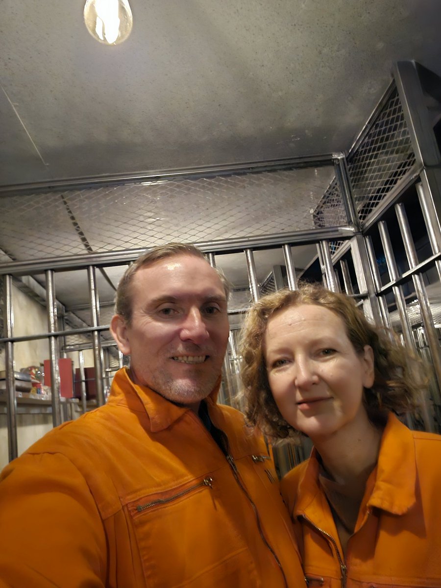 meejaboy's tweet photo. Spent part of our wedding anniversary in prison. This is not a metaphor :) #alcotraz https://t.co/eM7SxLezWK
