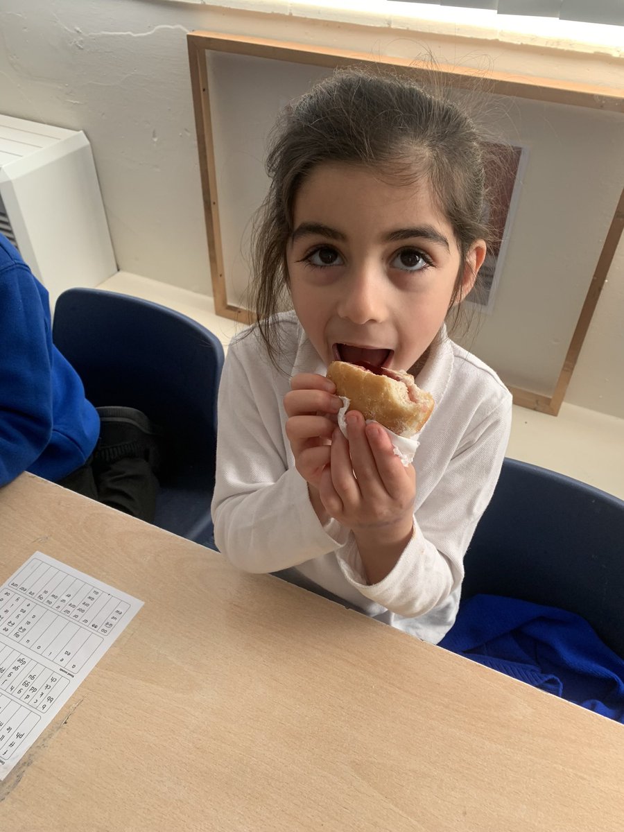 We learnt about Hanukkah, a Jewish festival that is celebrated usually in December. People celebrate with different traditions, food, games and gifts. Here, we lit a menorah and ate some sufganiyot, which is like a jam donut. 

#silasre