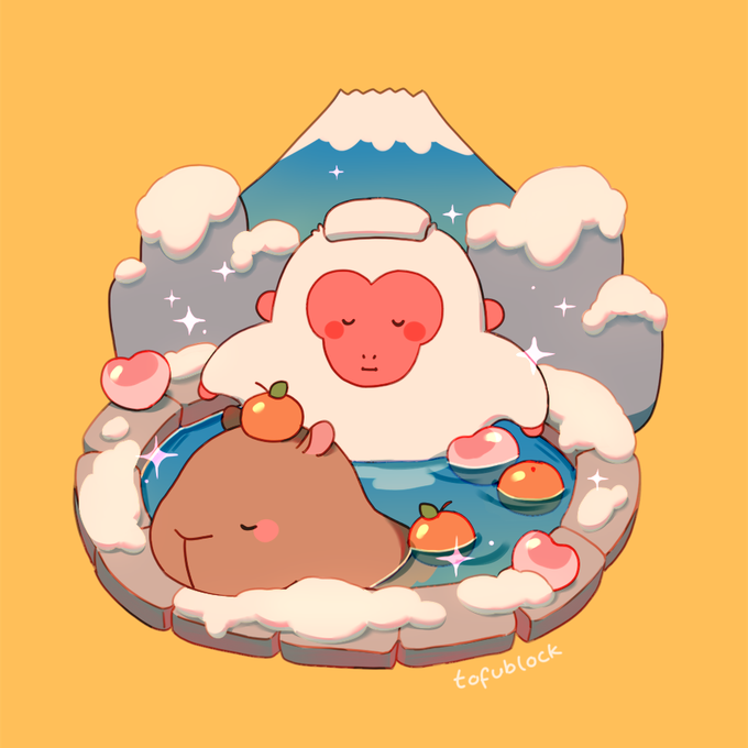 relaxing hot spring 
