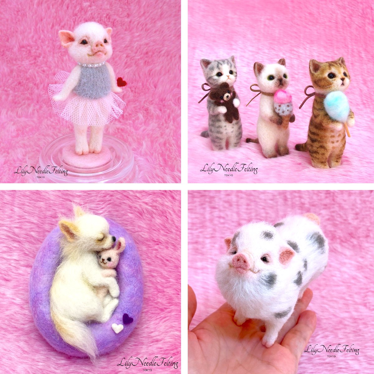 #みんなのSNSなんでも展示会2023

羊毛フェルトで動物たちを作っています。