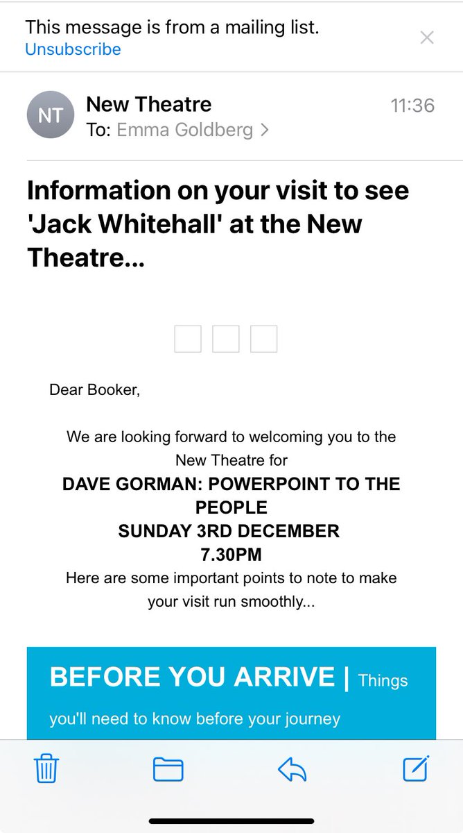 AspiringLorax's tweet photo. Looking forward to seeing @DaveGorman (or possibly @jackwhitehall ???) at @ThePeterboroug1 on Sunday… life’s full of mystery! https://t.co/xN8a8QZkSd