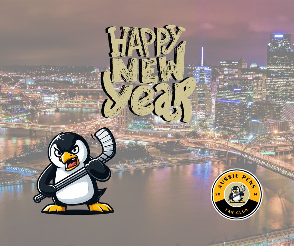OzPensFanClub's tweet photo. Happy New Year, #Pens fans! Have a great 2024 from the #AussiePens. #HNY https://t.co/QiX4G8Yvot