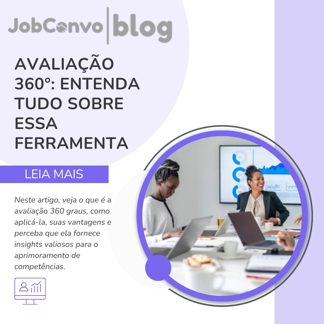 JobConvo's tweet photo. Você sabe exatamente como funciona a Avaliação de Desempenho 360º?
Acesse https://t.co/1NjPCaMOHl e descubra!

#hrtech #rh #avaliacaodedesempenho #avaliacao360 #avaliacao360graus https://t.co/sEVumCihs9