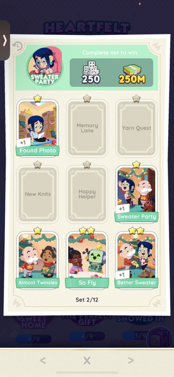 2322luvr's tweet photo. t. monopoly go stickers wtt ph lft ww 

let’s help each other guys ! here’s what i have 🎄🤍

#MonopolyGo #MonopolyGoTrade https://t.co/sJMszG4nnt