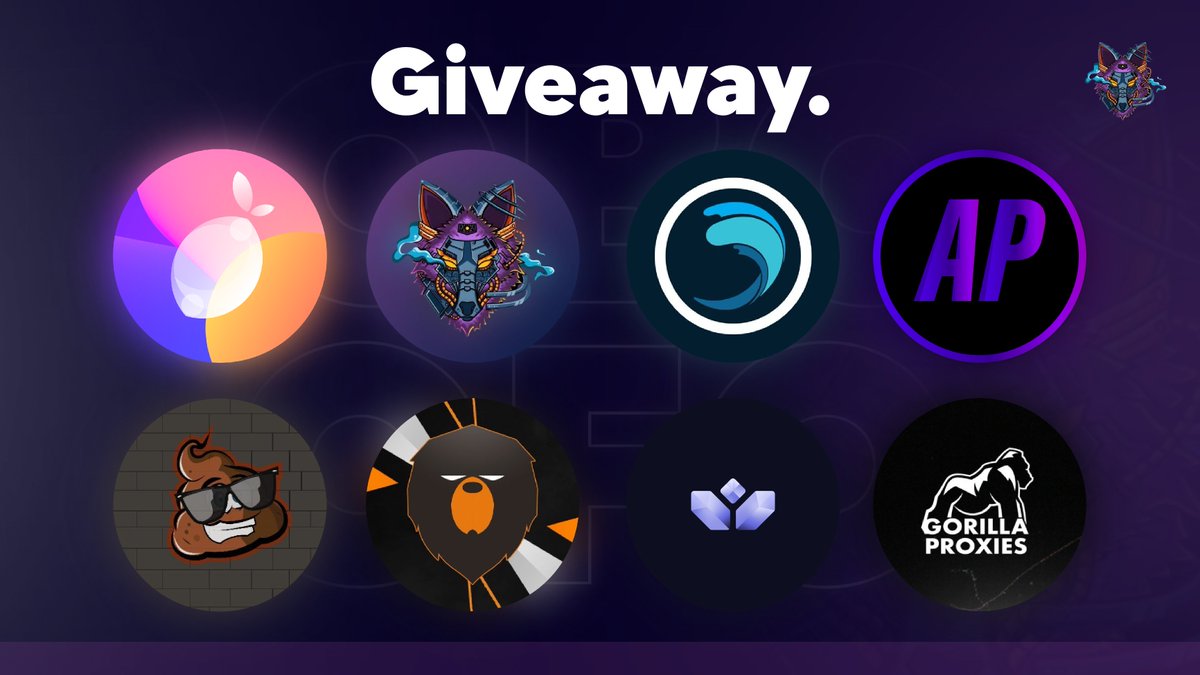 Robo Fox (@robofox) on Twitter photo 🎉72 hours Giveaway🎉
<a href="/RoboFox/">Robo Fox</a> 3X Free Weekly
<a href="/TheLemonClub_/">LemonClub</a> 5x1 Gb
<a href="/CaspianAIO/">Caspian AIO</a> 1x Monthly
<a href="/GorillaProxies_/">Gorilla Proxies</a> 3X 10 Free Weeklys
<a href="/apemotes/">AP | Graphic & Visual Designer</a> 1x Pfp
<a href="/The_Shit_Bot/">The Shit Bot</a> 1x Monthly
<a href="/LazyMails/">Lazy Mails</a> 2x10 Nike Accounts
<a href="/VitalProxy/">Vital Proxies</a> 5x1 Gb
To Enter:
Follow all❤️
Like ✅
Retweet 🔁 🎉72 hours Giveaway🎉
<a href="/RoboFox/">Robo Fox</a> 3X Free Weekly
<a href="/TheLemonClub_/">LemonClub</a> 5x1 Gb
<a href="/CaspianAIO/">Caspian AIO</a> 1x Monthly
<a href="/GorillaProxies_/">Gorilla Proxies</a> 3X 10 Free Weeklys
<a href="/apemotes/">AP | Graphic & Visual Designer</a> 1x Pfp
<a href="/The_Shit_Bot/">The Shit Bot</a> 1x Monthly
<a href="/LazyMails/">Lazy Mails</a> 2x10 Nike Accounts
<a href="/VitalProxy/">Vital Proxies</a> 5x1 Gb
To Enter:
Follow all❤️
Like ✅
Retweet 🔁