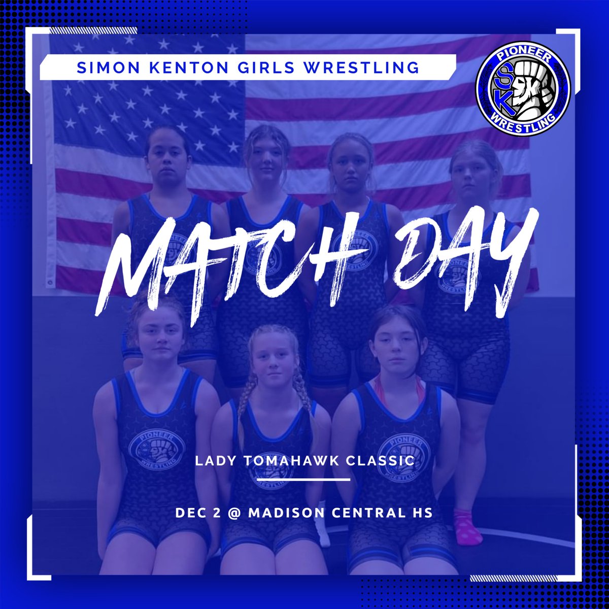 Lady Pioneers Wrestling travels to Madison Central today for the Lady Tomahawk Classic!  
#PIONEERNATION