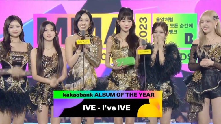 Congratulations to #IVE for winning 'Album Of The Year' for ‘I‘ve IVE’ at the 2023 MelOn Music Awards 🎉 #MMA2023 #MelonMusicAwards