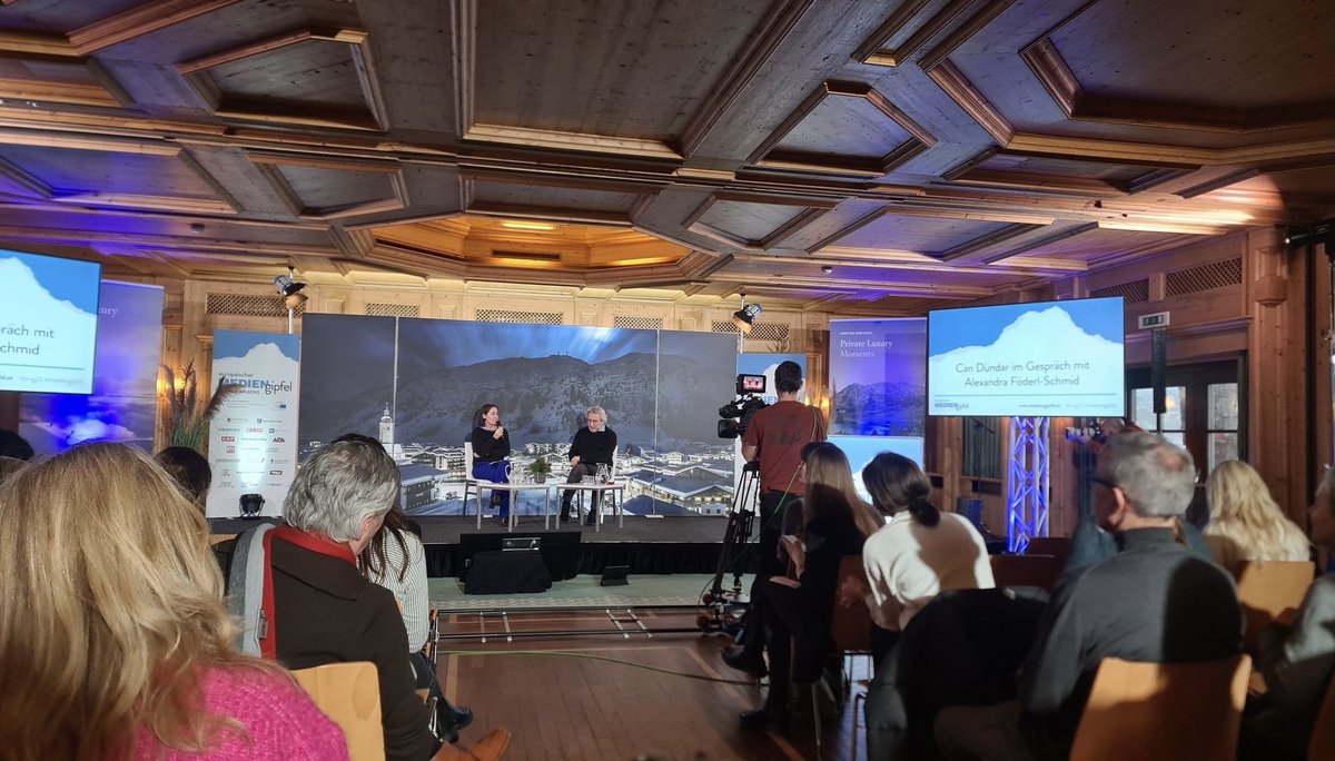 Can Dündar (@candundaradasi) on Twitter photo It was a great pleasure to meet with collegues at <a href="/mediengipfel/">Mediengipfel Lech</a> in Lech-Arlberg to talk about press freedom. Thank you dear <a href="/foederlschmid/">A. Föderl-Schmid</a> for the friendly talk.
Together, we’re stronger.
#emg23
#mediengipfel It was a great pleasure to meet with collegues at <a href="/mediengipfel/">Mediengipfel Lech</a> in Lech-Arlberg to talk about press freedom. Thank you dear <a href="/foederlschmid/">A. Föderl-Schmid</a> for the friendly talk.
Together, we’re stronger.
#emg23
#mediengipfel