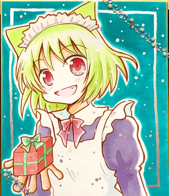 12/3のコミティア146、S04b「tito」で参加します。 クリスマス色紙をご用意しました! クリスマスバニーちゃんズとねこみみメイドです! よろしくお願いします!   #COMITIA146 #コミティア146