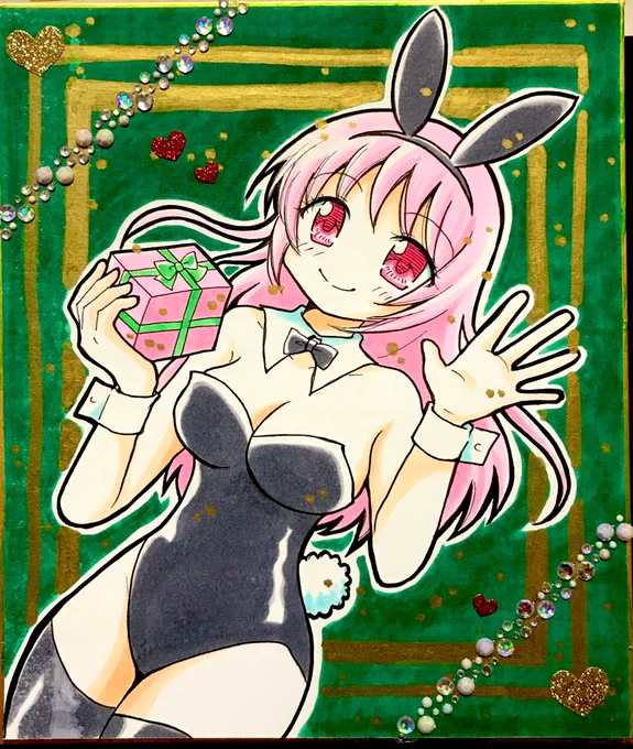 12/3のコミティア146、S04b「tito」で参加します。 クリスマス色紙をご用意しました! クリスマスバニーちゃんズとねこみみメイドです! よろしくお願いします!   #COMITIA146 #コミティア146