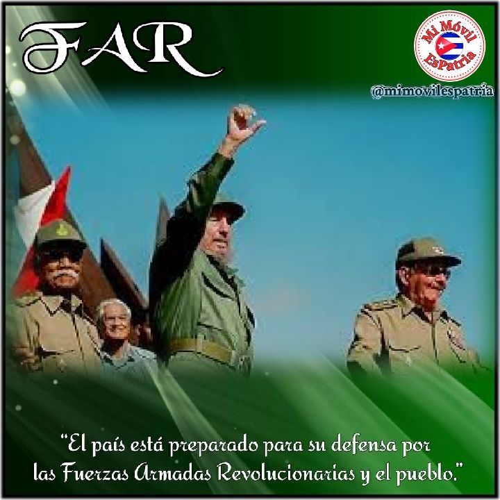 Felicitamos a los integrantes de nuestras gloriosas Fuerzas Armadas Revolucionarias, nacidas hace ya 67 años con la llegada a #Cuba del yate #Granma. Nos sentimos orgullosos de quienes son las fuerzas de un pueblo uniformado, alma de la Revolución Cubana. #UnidosXCuba <a href="/MinfarC/">Minfar_Cuba</a>