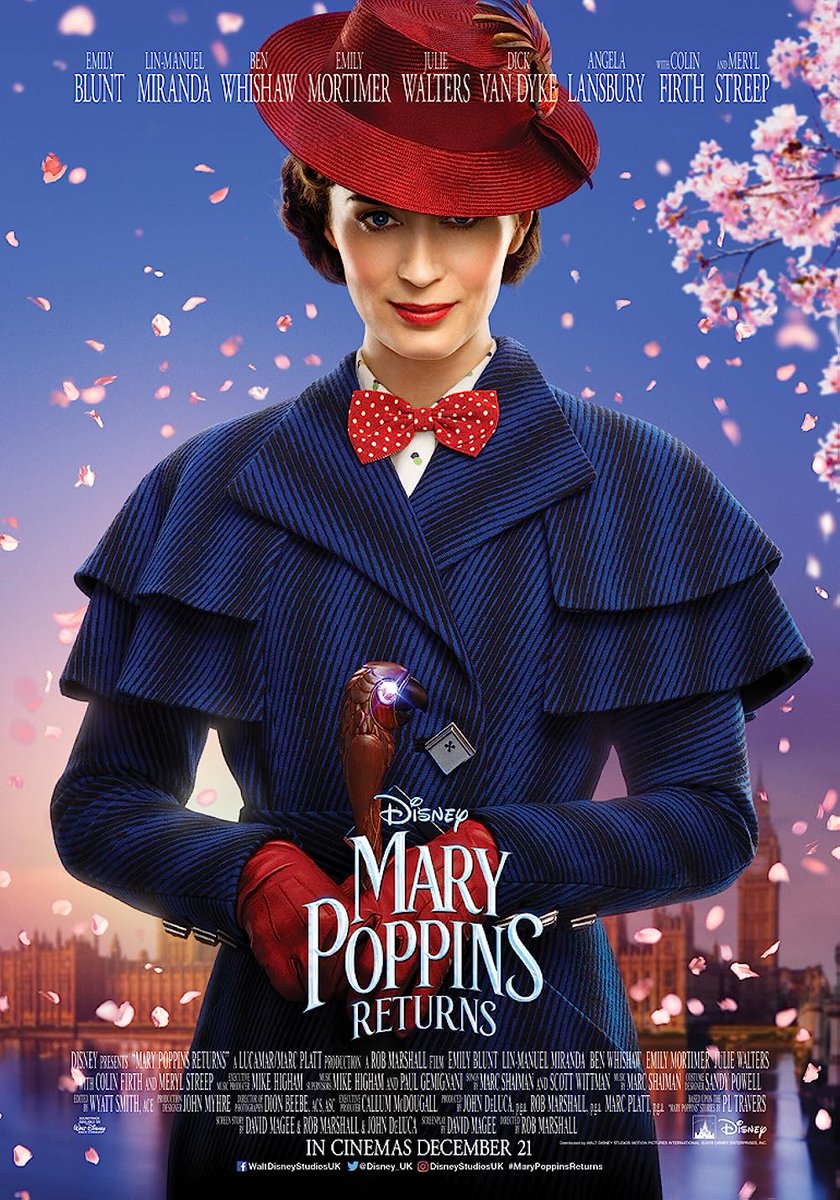 340-Marry Poppins Returns 🤗
Yetişkin olsak da insanı çocukluğuna götürüyor 🥹Marry çocukluğumuzda kalmış gibi görünse de aslında içimizdeki çocuk yaşadığı sürece her zaman orada olmaya devam edecek😉
#MarryPoppinsReturns
#EmilyBlunt #LinManuelMiranda
#BenWhishaw