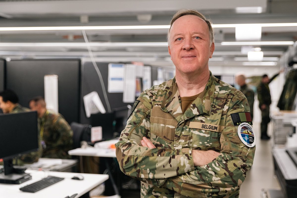 HQEurocorps's tweet photo. Exercise #STJA23 in full swing! Our Chief Engineer exemplifying expertise and dedication. Exciting times as we persue certification as a Joint Task Force Headquarters for #NATO
Thank you for your service! 🔥 https://t.co/xFIXhjqOpc