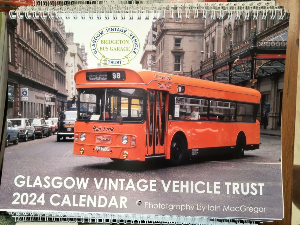 GVVTGlasgow's tweet photo. Roll up roll up to Glasgow Vintage Vehicle Trust Bridgeton Bus Garage today! Cafe and shop open Saturday 11.30 - 4.00pm. Yes that’s homemade gingerbread to can see plus you you can pick up a copy of our 2024 calendar https://t.co/j2nZJnGKYj