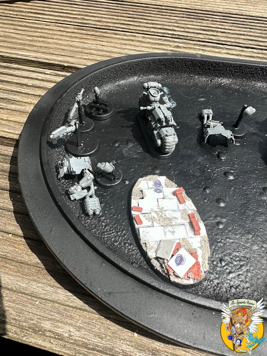 danielvdent's tweet photo. Here is #WIP #subassemblies of my #PrimarisOutriders for the #SpaceMarines of my #BlackTemplars in #Warhammer40K. Next week finished results will be posted. #WarhammerCommunity https://t.co/U4gGPkMaV0