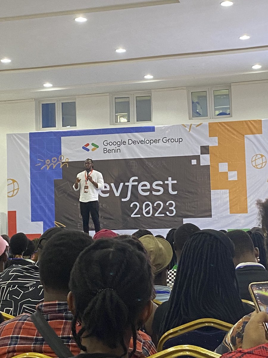 EseMonday1's tweet photo. Amazing Keynote by @Ikechukwuu_ ๐๐พ๐๐พ
Topic: Design for Uncertainty
#GDGBenin
#DevFestBenin23
#DevFest2023 https://t.co/1cJRi2mjDH