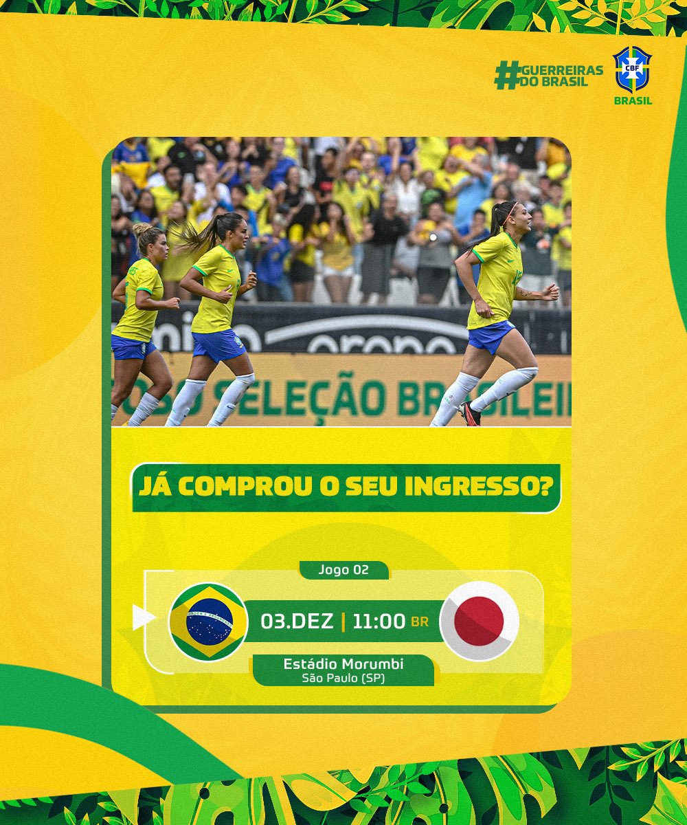 CBF Futebol on X: Anota aí! Estes serão os nossos jogos pelas