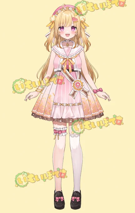 本日デビューしたぶいじだい()所属のVtuber、いもいぽてちゃん()の誕生をお手伝いさせていただきました!おいもがいっぱい! まずは登録者数100万人?!応援よろしくお願いいたします〜!  #いもいぽて