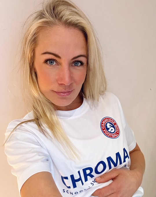 November's Super Fan Viki @FoxyViking wearing our new away shirt