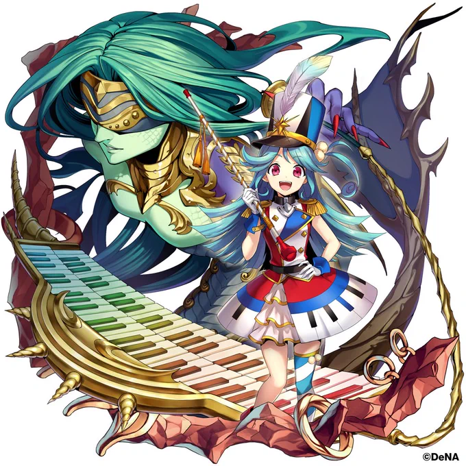 【開催中】 響魔吊召喚『背筋のばしてかわいくワン・ツー!』  ■ベバルさん 蓄積された音符の継続ターンを延長できるスキルと瀕死の味方を回復するエールを付与する覚醒スキルが特徴の支援型トルーパー  ▼ピックアップ期間 12/3(日) 15:00～12/5(火) 14:59  #メギド #メギド72