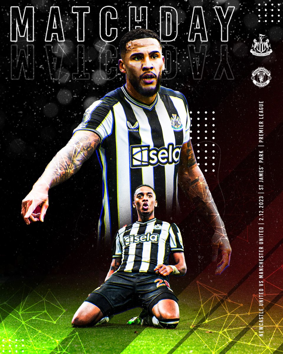 MATCHDAY!

@NUFC are in action in the late kick off against @ManUtd at St James' Park later.

⌚8pm
📺 @tntsports 
🏟️ St James' Park
📻 @bbcradionewcastle 

#toonarmy #toonfans #nufc #hwtl #nufc #mufc #sportsvisuals #matchday #matchdaygraphics