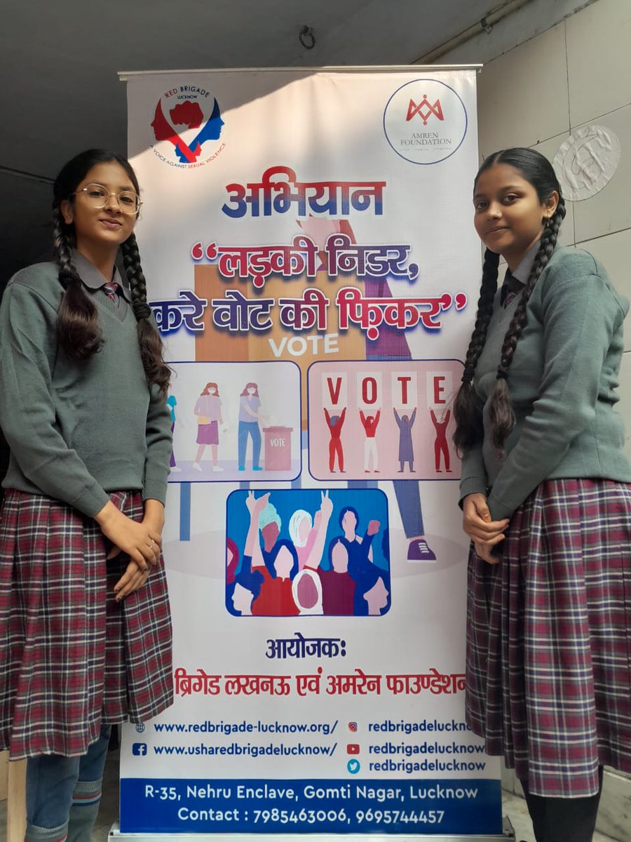 Usharedbrigade's tweet image. "महिलाओं की चोट, पहला वोट"  
.
.
#Election #women #Vote #selfdefence #education 
@VasundharaBJP @supriya_sule @falguninayar @nsitharaman @kiranshaw