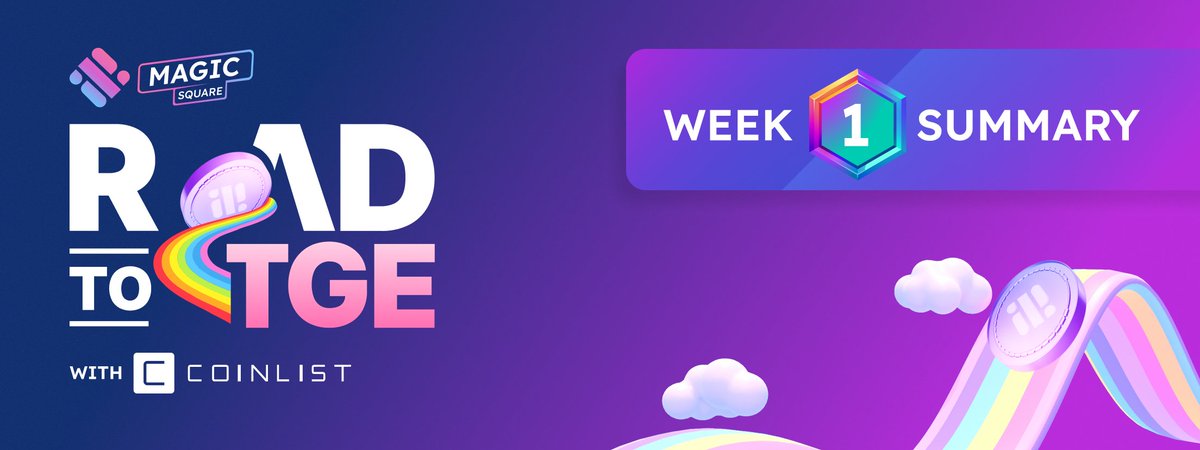 MagicSquareio's tweet photo. 🚀 Week 1 Update: @MagicSquareio's Road-to-TGE 2,500,000 $SQR Campaign with @CoinList 🌟

📈 Exceeded expectations with over 26,000 active participants.
💪 Over 575,000 tasks completed. We're just warming up!

🆕 Joined late? No worries! Weekly raffles give you a chance to win extra $SQR rewards.

🌐 Haven't joined yet? It's not too late! Jump in now and be a part of the excitement: https://t.co/ct1WsH8BtD

#MagicSquare