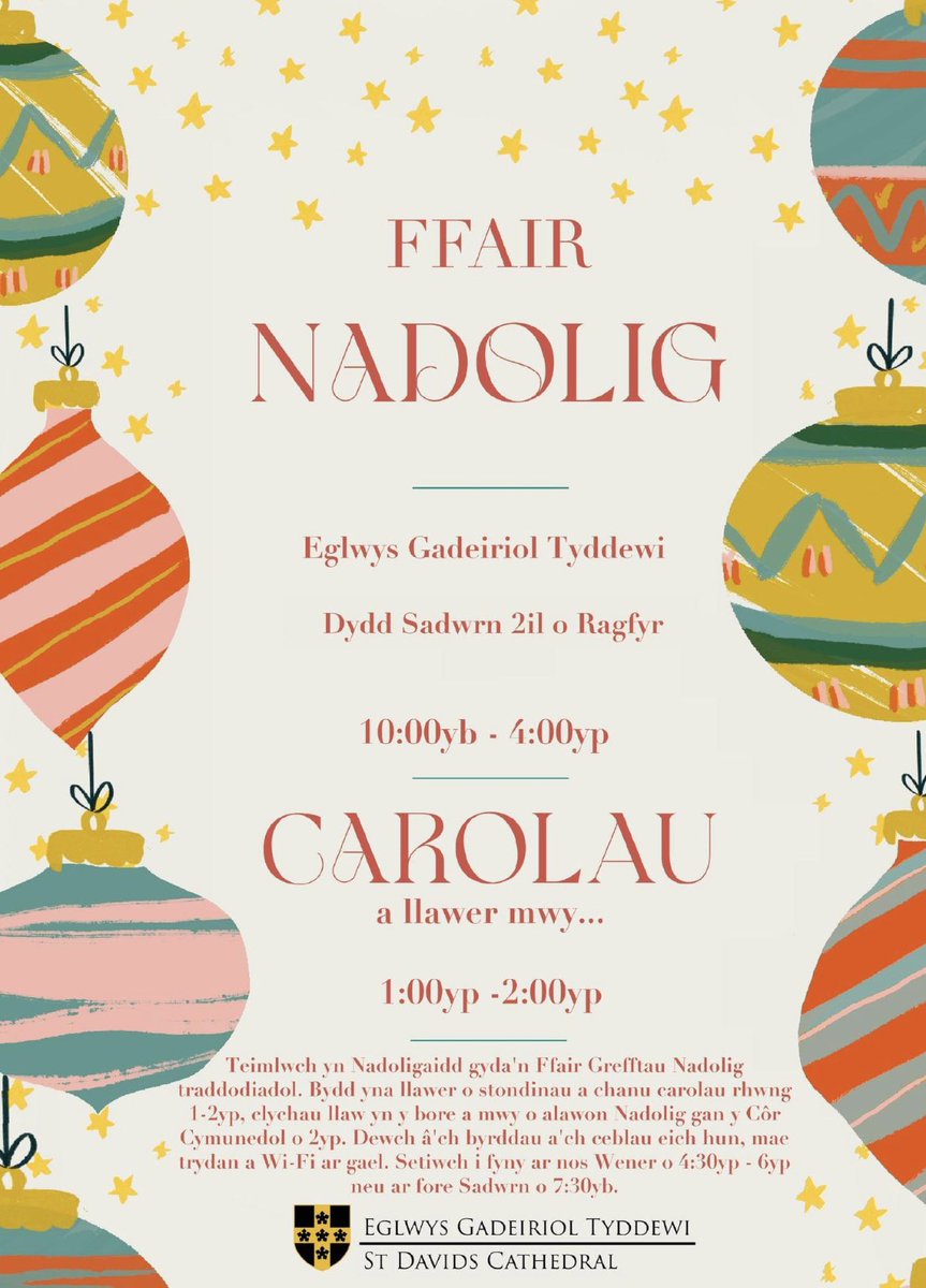 StDavidsCath's tweet photo. Our Christmas Fayre today with over 40 stall holders and live music throughout the day, it will be well worth a visit! #itsbeginning 10am-4pm https://t.co/u6XDGjG5kV