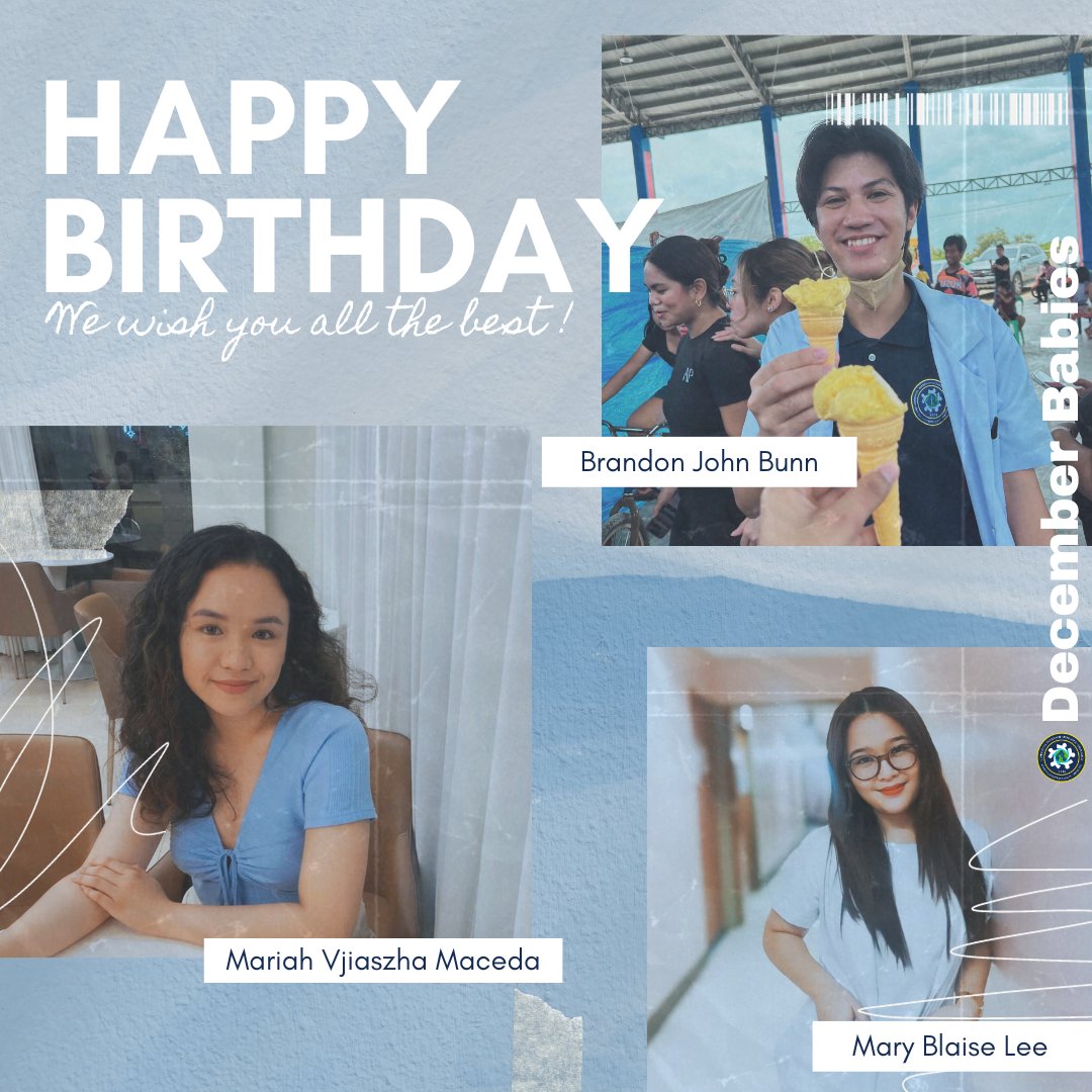 core_cducm's tweet photo. We wish our December babies a happy, happy birthday! Continue to be a gift to each and every one around you. 

CORE wishes you all the best, and God bless in all of your endeavours! 😚💙💛🤍 https://t.co/odcmjtcB6N