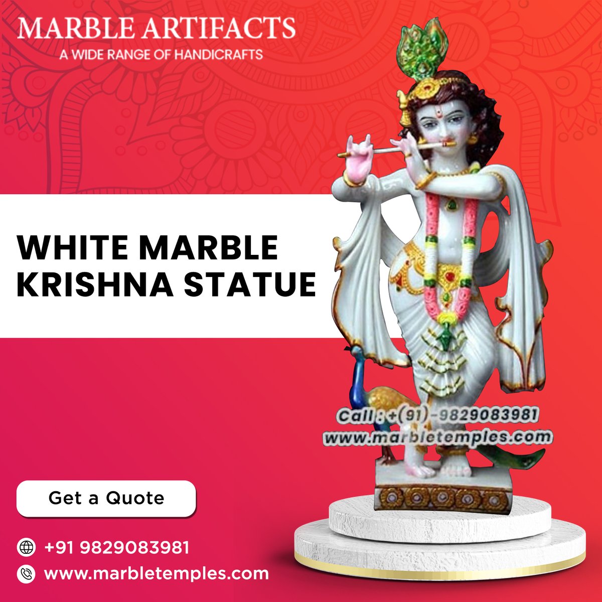 marbletemple's tweet image. Order Exquisite White Marble Krishna Statue at the Best Price from Marble Artifacts Jaipur.

👉 To view the more exquisite collection of Krishna Ji idols, Visit: marbletemples.com/marble-radha-k…

#KrishnaStatue #DivineArt #SpiritualDecor #LordKrishna #WhiteMarbleStatue #DivinePresence