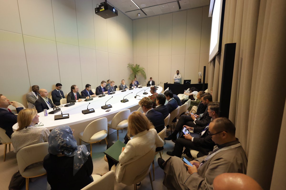 At #COP28 in Dubai, launching the Steel Standards Principles 
with multiple stakeholders from the steel and other industries. At the request of the Steel Industry, the @WTO has played an active role towards harmonisation of the multiple fragmented approaches to setting